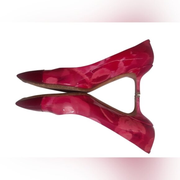 LOUIS VUITTON - Pink Flower Bloom Patent Leather Pump/Heels - Picture 5 of 16